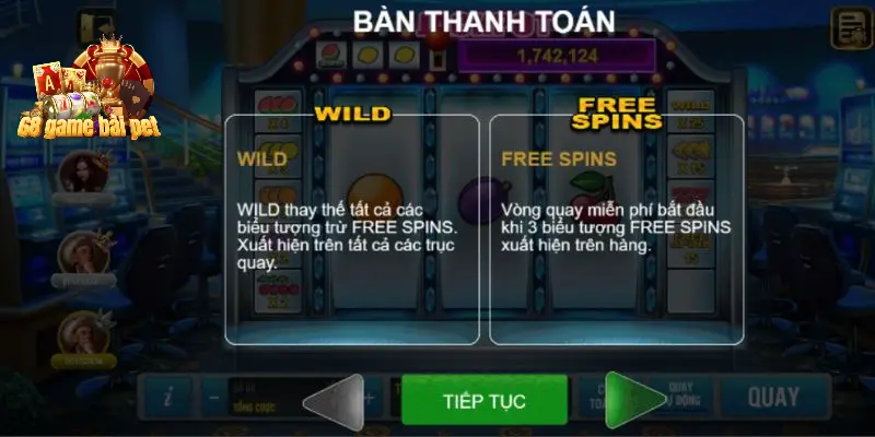 Biểu tượng wild và freespins