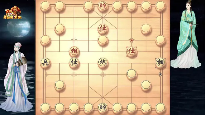 Vị trí của các quân trên bàn cờ úp